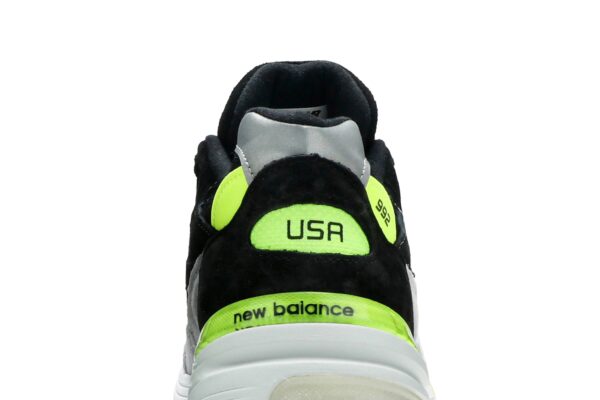 New Balance 992 MiUSA Black Grey Volt M992TQ - Nicesk photo 7