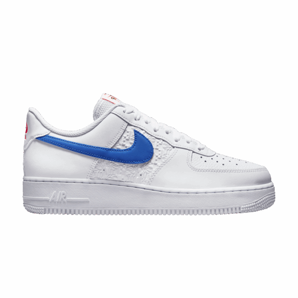 Nike Air Force 1 '07 Low Embossed Hoops Racer Blue FD0667-100 - Nicesk photo 1