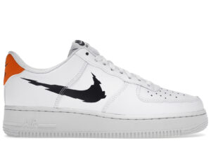 Nike Air Force 1 Low '07 Glitch Swoosh White Orange DV6483-100 - Nicesk photo 1