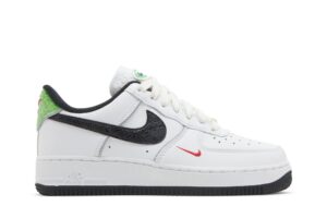 Nike Air Force 1 Low '07 Just Do It Snakeskin White Black (Women's) DV1492-101 - Nicesk photo 1