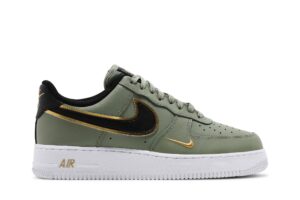 Nike Air Force 1 Low '07 LV8 Double Swoosh Olive Gold Black DA8481-300 - Nicesk photo 1