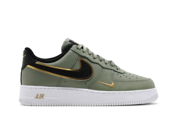 Nike Air Force 1 Low '07 LV8 Double Swoosh Olive Gold Black DA8481-300 - Nicesk photo 1