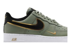 Nike Air Force 1 Low '07 LV8 Double Swoosh Olive Gold Black DA8481-300 - Nicesk photo 2
