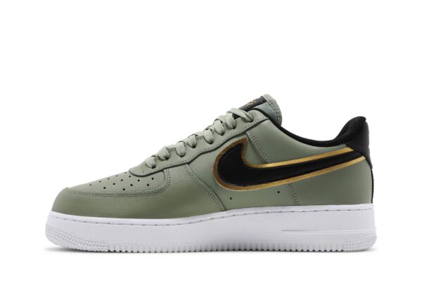 Nike Air Force 1 Low '07 LV8 Double Swoosh Olive Gold Black DA8481-300 - Nicesk photo 3