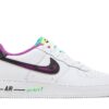 Nike Air Force 1 Low '07 LV8 Just Do It! White Vivid Purple (GS) DX3933-100 - Nicesk photo 1