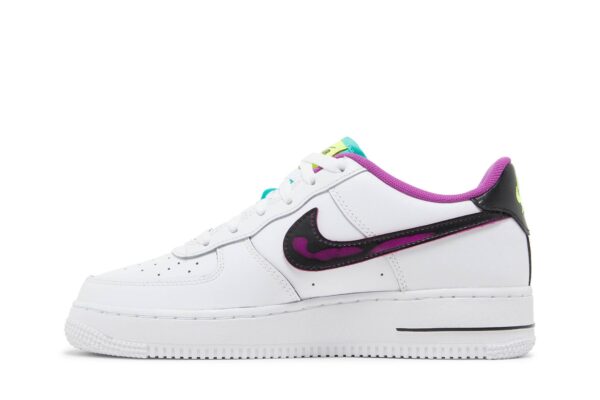 Nike Air Force 1 Low '07 LV8 Just Do It! White Vivid Purple (GS) DX3933-100 - Nicesk photo 3