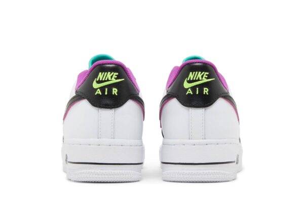 Nike Air Force 1 Low '07 LV8 Just Do It! White Vivid Purple (GS) DX3933-100 - Nicesk photo 6