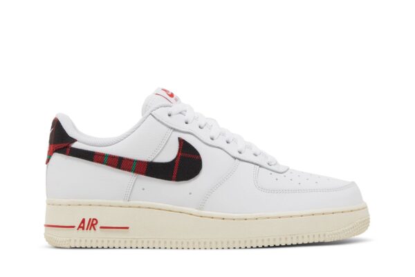 Nike Air Force 1 Low '07 LV8 Tartan Plaid White University Red DV0789-100 - Nicesk photo 1