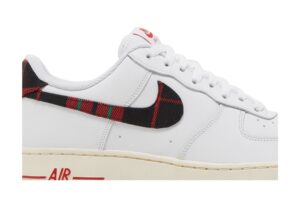 Nike Air Force 1 Low '07 LV8 Tartan Plaid White University Red DV0789-100 - Nicesk photo 2