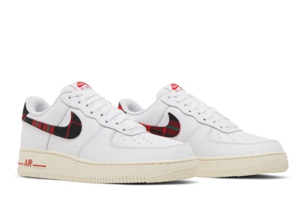 Nike Air Force 1 Low '07 LV8 Tartan Plaid White University Red DV0789-100 - Nicesk photo 8