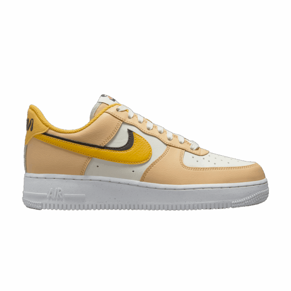 Nike Air Force 1 Low '07 LX '82 Double Swoosh Sail Yellow Ochre (Women's) DX6065-171 - Nicesk photo 1