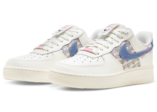 Nike Air Force 1 Low '07 LX Denim Swoosh Boucle (Women's) FJ7740-141 - Nicesk photo 1