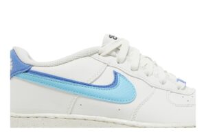 Nike Air Force 1 Low 82 Double Swoosh White Medium Blue (GS) DQ0359-100 - Nicesk photo 2