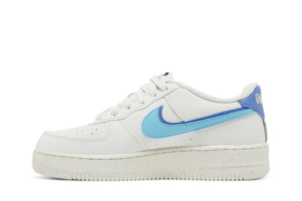 Nike Air Force 1 Low 82 Double Swoosh White Medium Blue (GS) DQ0359-100 - Nicesk photo 3