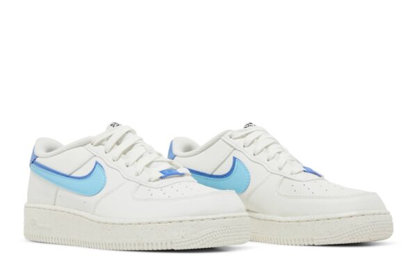 Nike Air Force 1 Low 82 Double Swoosh White Medium Blue (GS) DQ0359-100 - Nicesk photo 8