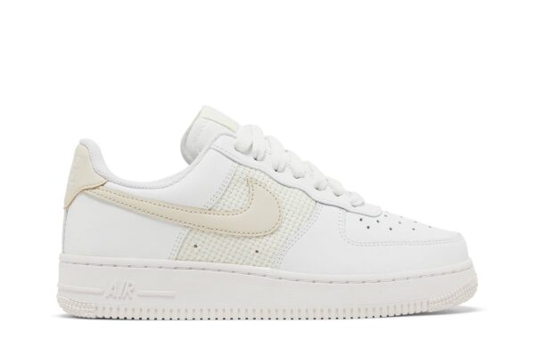 Nike Air Force 1 Low Essential Cross Stitch Summit White Fossil (Women's) DJ9945-100 - Nicesk photo 1