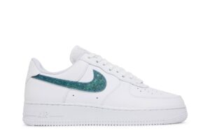 Nike Air Force 1 Low Glitter Swoosh Green (Women's) DH4407-100 - Nicesk photo 1