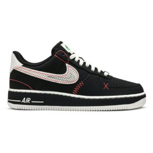 Nike Air Force 1 Low Schematic Black White Bright Crimson CU6646-001 - Nicesk photo 1
