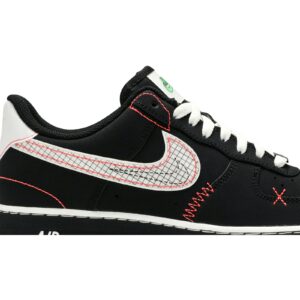 Nike Air Force 1 Low Schematic Black White Bright Crimson CU6646-001 - Nicesk photo 2