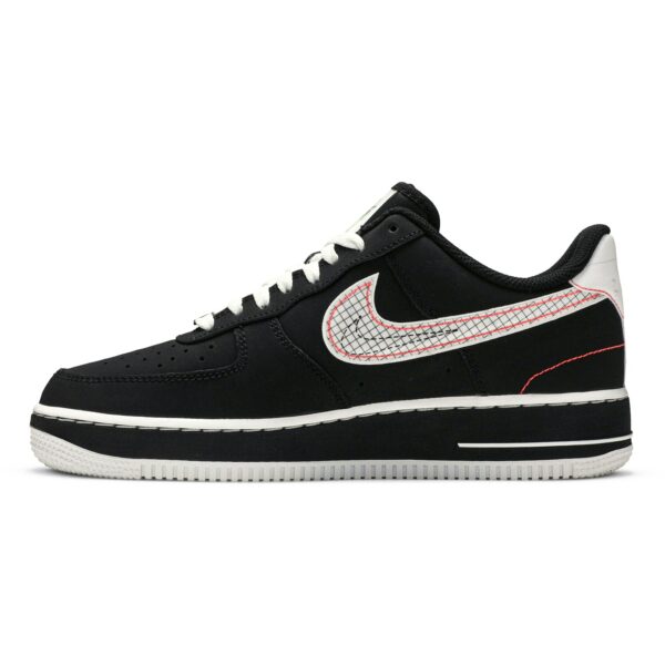 Nike Air Force 1 Low Schematic Black White Bright Crimson CU6646-001 - Nicesk photo 3