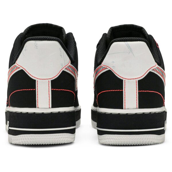 Nike Air Force 1 Low Schematic Black White Bright Crimson CU6646-001 - Nicesk photo 6