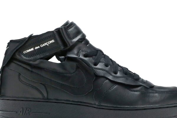 Nike Air Force 1 Mid Comme des Garcons Black DC3601-001 - Nicesk photo 2