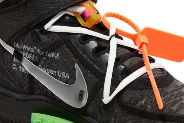 Nike Air Force 1 Mid Off-White Black DO6290-001 - Nicesk photo 9