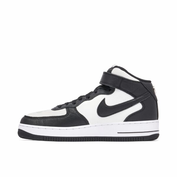 Nike Air Force 1 Mid Stussy Light Bone Black DJ7840-002 - Nicesk photo 2