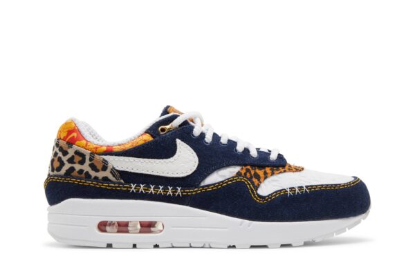 Nike Air Max 1 Premium Denim Leopard FJ4452-432 - Nicesk photo 1