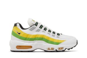 Nike Air Max 95 Essential White Green Apple Tour Yellow DQ3429-100 - Nicesk photo 1