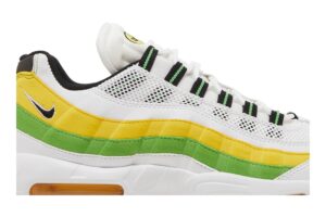 Nike Air Max 95 Essential White Green Apple Tour Yellow DQ3429-100 - Nicesk photo 2