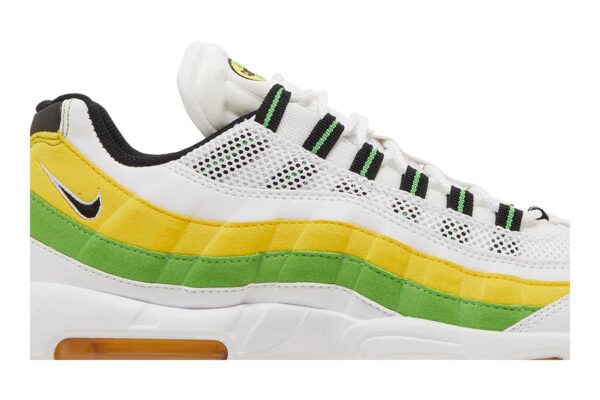 Nike Air Max 95 Essential White Green Apple Tour Yellow DQ3429-100 - Nicesk photo 2