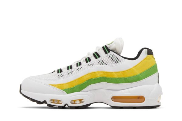 Nike Air Max 95 Essential White Green Apple Tour Yellow DQ3429-100 - Nicesk photo 3