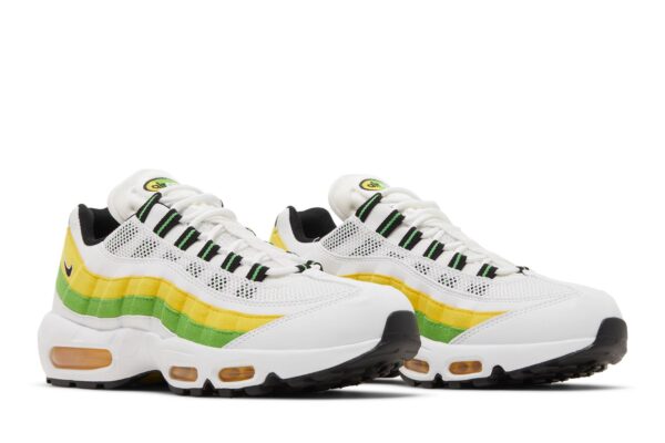 Nike Air Max 95 Essential White Green Apple Tour Yellow DQ3429-100 - Nicesk photo 8