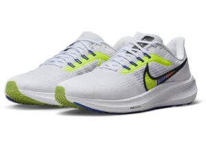 Nike Air Zoom Pegasus 39 PRM White Volt Racer Blue DX1627-100 - Nicesk photo 2