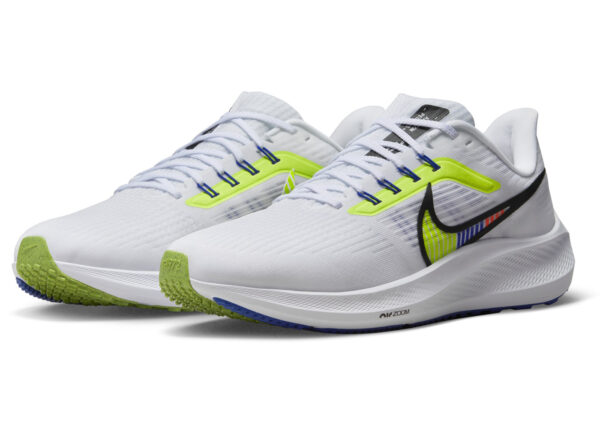 Nike Air Zoom Pegasus 39 PRM White Volt Racer Blue DX1627-100 - Nicesk photo 2