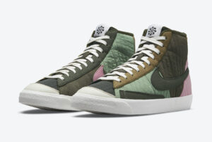 Nike Blazer Mid 77 Premium Toasty Sequoia Quilted DD8024-300 - Nicesk photo 1