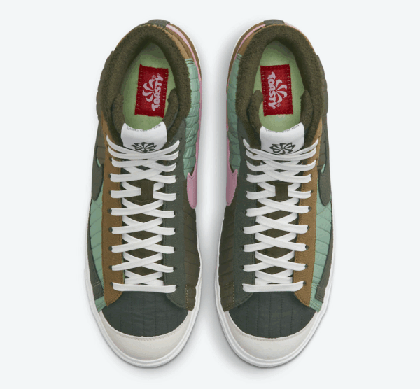 Nike Blazer Mid 77 Premium Toasty Sequoia Quilted DD8024-300 - Nicesk photo 3
