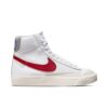 Nike Blazer Mid '77 White Light Smoke Grey Phantom Gym Red (GS) DH9700-100 - Nicesk photo 1