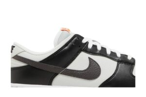 Nike Dunk Low Black Total Orange Mini Swoosh FN7808-001 - Nicesk photo 2
