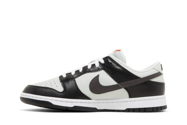 Nike Dunk Low Black Total Orange Mini Swoosh FN7808-001 - Nicesk photo 3