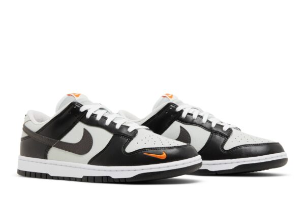 Nike Dunk Low Black Total Orange Mini Swoosh FN7808-001 - Nicesk photo 8