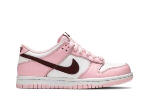 Nike Dunk Low Pink Foam Red White (GS) CW1590-601 - Nicesk photo 1