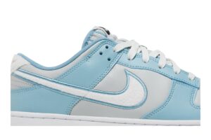 Nike Dunk Low Retro Fleece Swoosh Worn Blue FB1871-011 - Nicesk photo 2