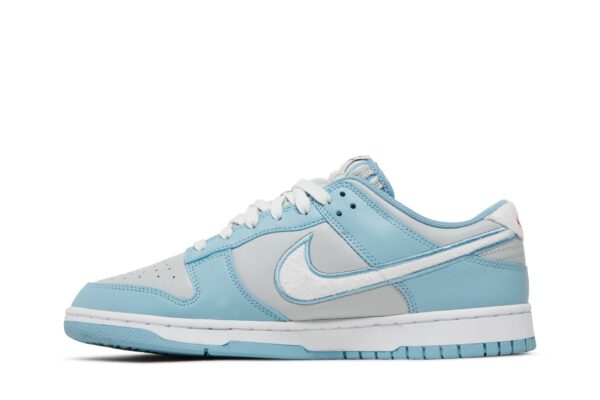 Nike Dunk Low Retro Fleece Swoosh Worn Blue FB1871-011 - Nicesk photo 3