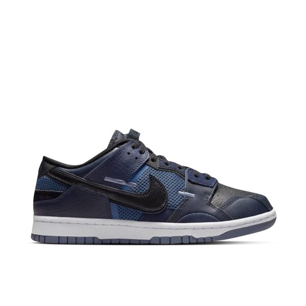 Nike Dunk Low Scrap Black Navy DH7450-400 - Nicesk photo 1