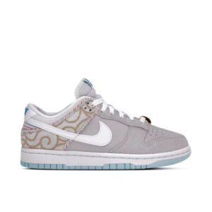 Nike Dunk Low SE Barber Shop Grey DH7614-500 - Nicesk photo 1