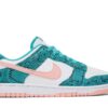 Nike Dunk Low Snakeskin Washed Teal Bleached Coral DR8577-300 - Nicesk photo 1