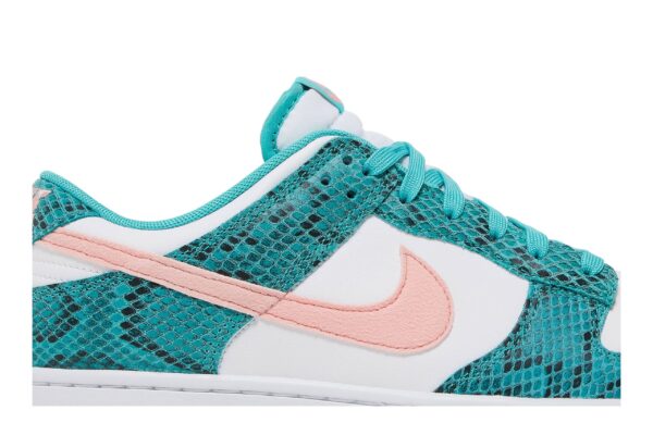 Nike Dunk Low Snakeskin Washed Teal Bleached Coral DR8577-300 - Nicesk photo 2