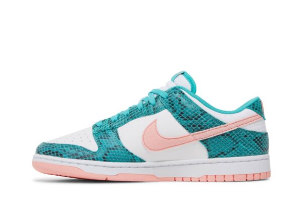 Nike Dunk Low Snakeskin Washed Teal Bleached Coral DR8577-300 - Nicesk photo 3